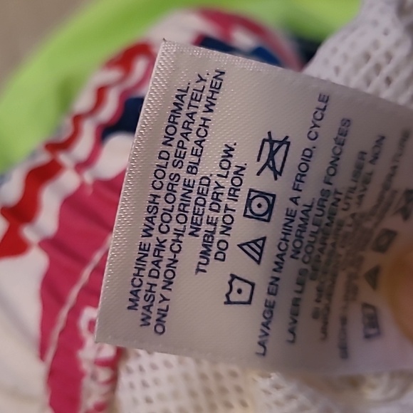 Lands End Boys Large 10/12 Colorful Swim Trunks Shorts Lot Of 3 Beach Pool Vacay - Picture 13 of 14